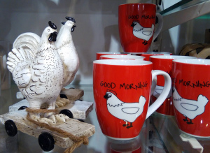 Geschenkidee: lustige Hühner Kaffeebecher