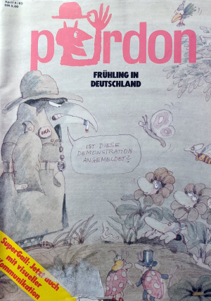 pardon satiremagazin zeitschrift 4 / 1982 Frühling in Deutschlabnd